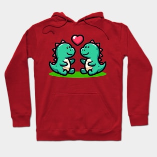 Dino love Hoodie